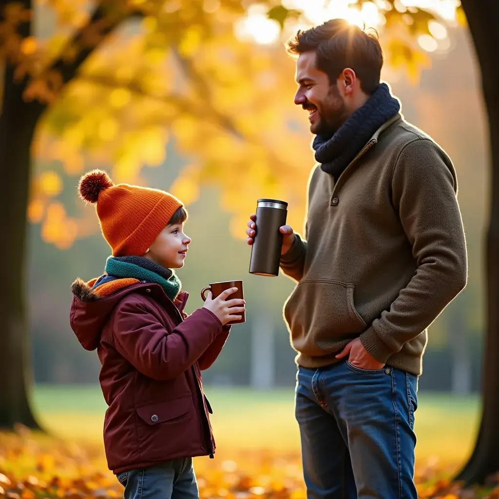 Homme dégustant une tasse de thé aux herbes, souriant et détendu.
